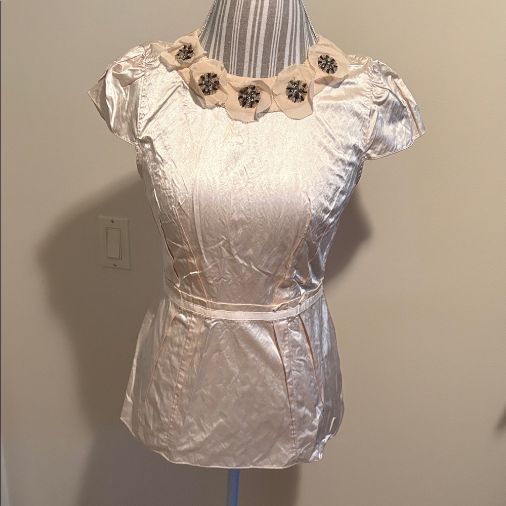BCBGMaxAzria Beige Skirt